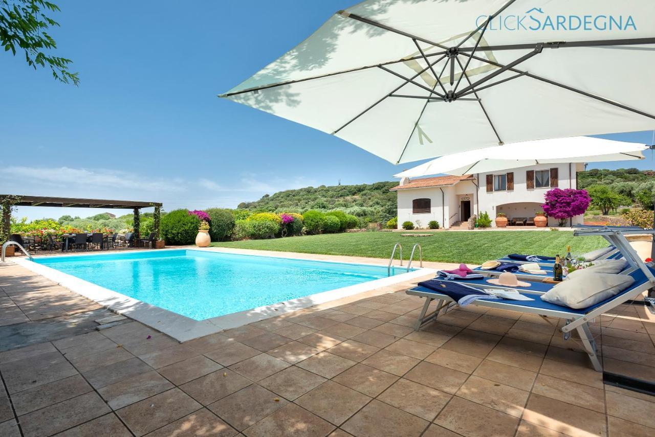 Clicksardegna Villa Emanuel Ad Alghero Con Vista Mare Spettacolare, Piscina Indipendente Per 8 Persone Eksteriør bilde